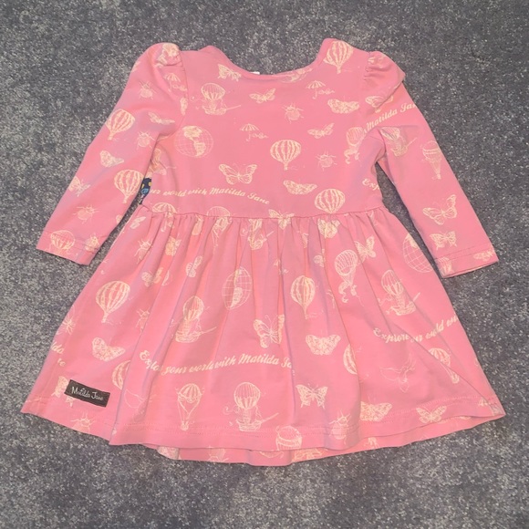 Matilda Jane Paint by Numbers Lily Pad Damsel Apron Dress Sz 12m - Picture 2 of 5